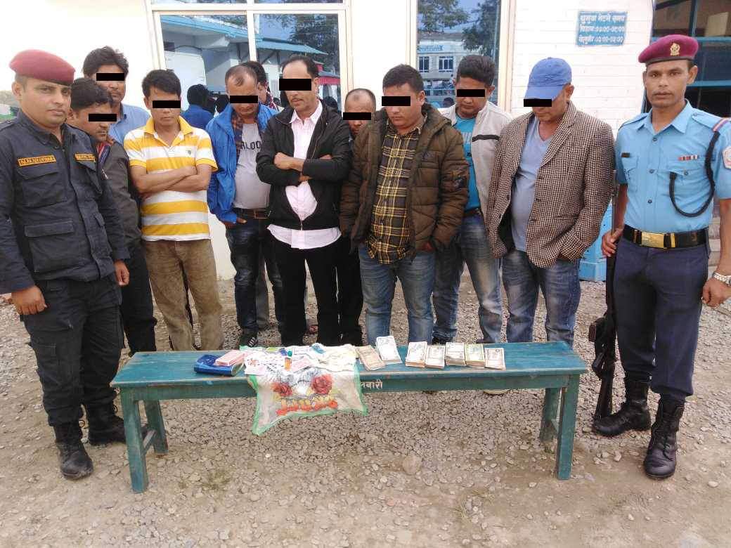 बिराटचोकबाट जुवा खेल्दाखेल्दै पक्राउ परेकाहरुले झेल्ने परे अदालती मुद्दा
