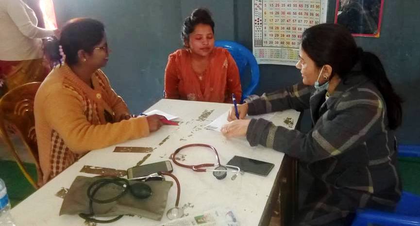 डांगीहाटमा स्वास्थ्य शिविर सम्पन्न, पाँच सयभन्दा बढीले गराए स्वास्थ्य जांच