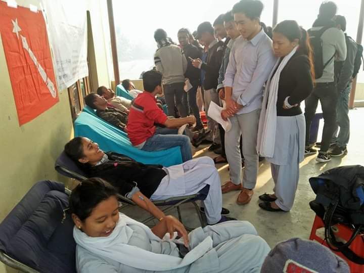 सुकुना क्याम्पसमा अखिलको रक्तदान, १ सय १० प्रिण्ट रगत संकलन