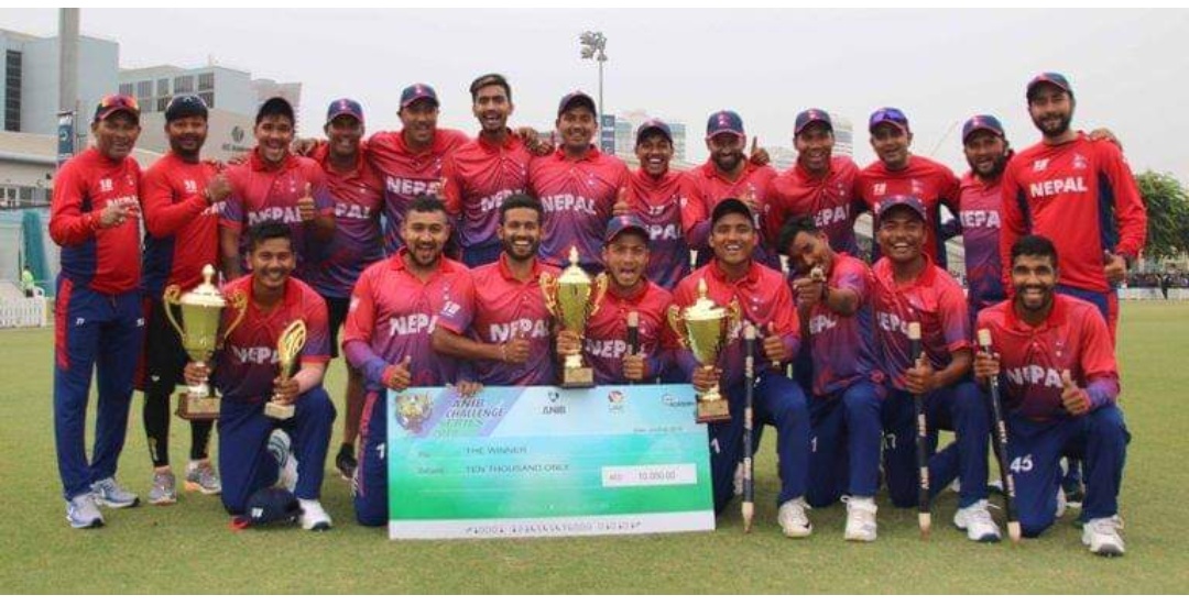 यूएईलाई १४ रनले पराजित  गर्दै नेपालले जित्यो टी–२० अन्तराष्ट्रिय क्रिकेट सिरिज