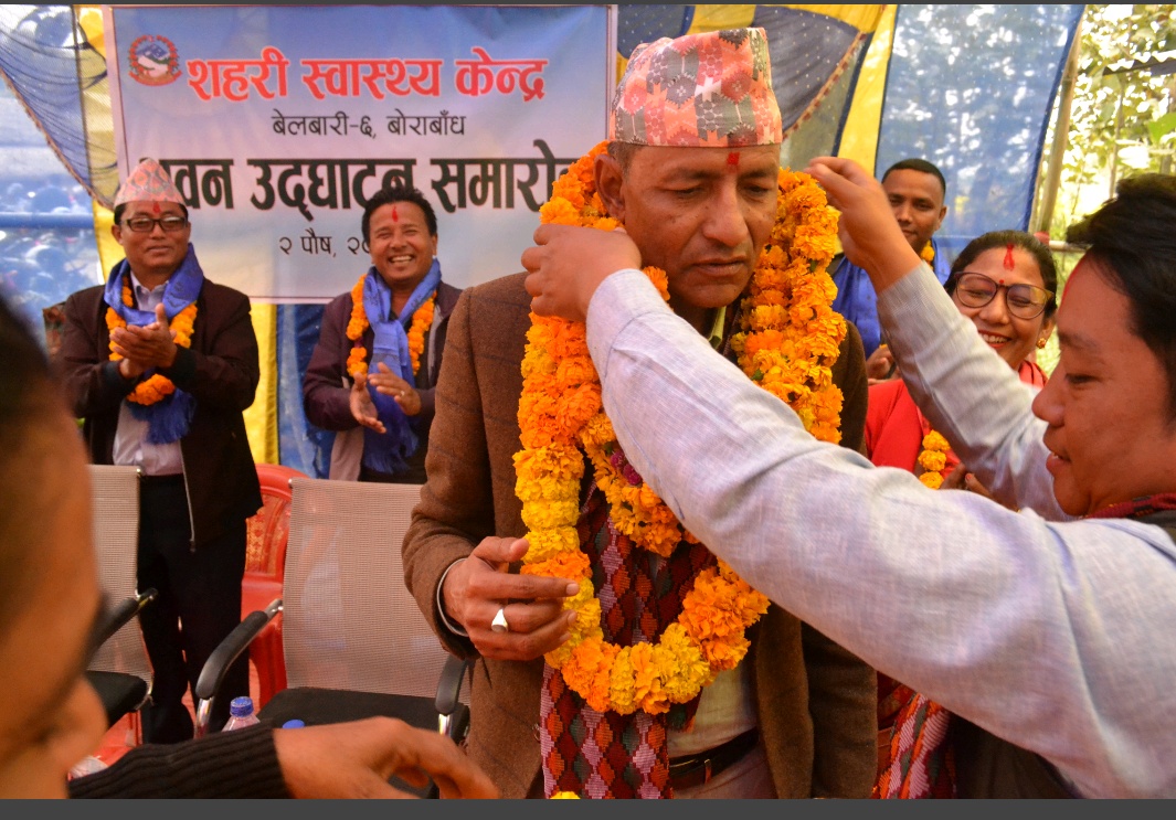 तीनवटा वडामा स्वास्थ्य चौकी स्थापना गर्नेभो बेलबारी नगरपालिकाले