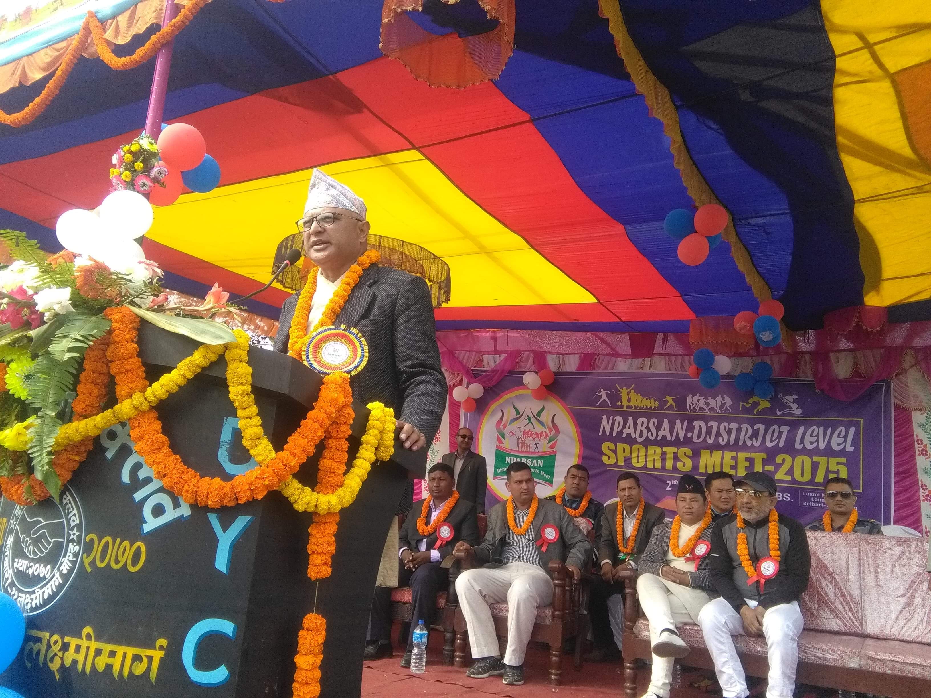 लक्ष्मीमार्गमा शुरुभो एन प्याब्सन स्पाेर्ट्स मिट २०७५, मन्त्री कार्कीद्वारा उद्घाटन