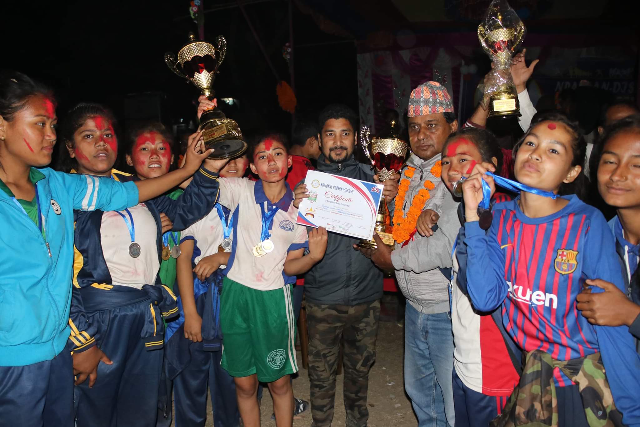 एन प्याव्सन स्पोर्टस मिट २०७५ को समापन : प्रतियाेगिताकाे उपाधी पिनाकललाई