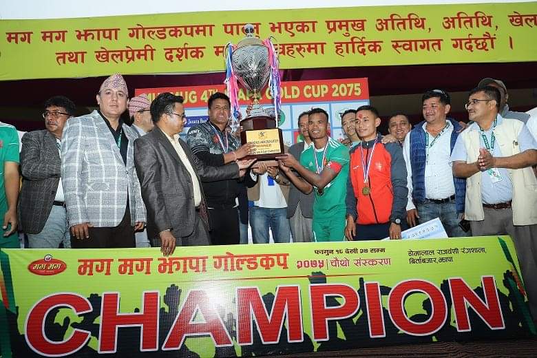 आर्मीलाइ झापा गोल्डकपको उपाधी, विराटनगरमा पाँचौं साफ महिला च्याम्पियनसीप हुंँदै