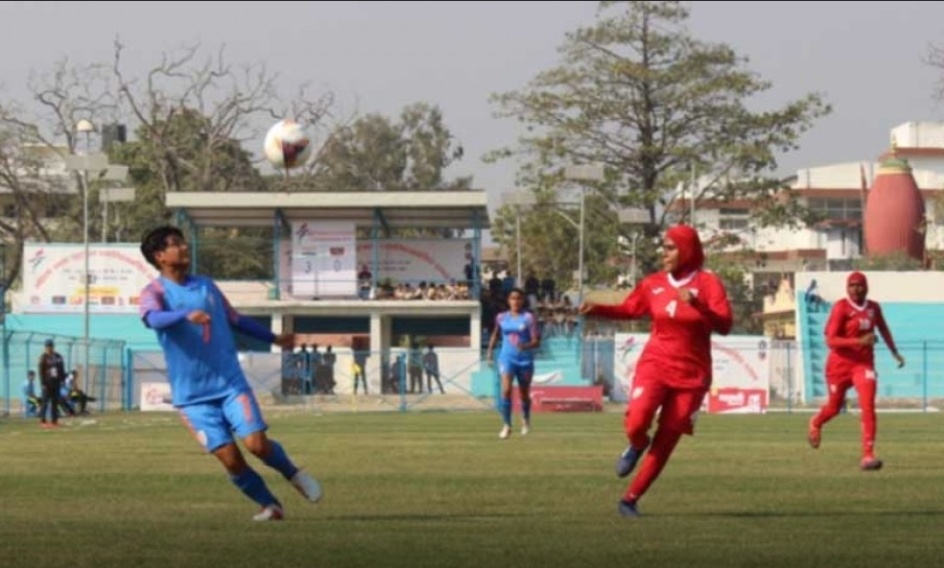 साफ महिला च्याम्पियनसिप : माल्दिभ्स विरुद्ध ६ गोल गर्दै भारत बिजयी