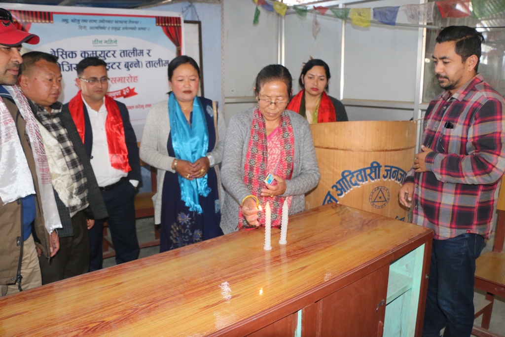 धनकुटामा कम्प्युटर तथा सुईटर बुनाई तालिम शुरु, सिलाइ कटाइ तालिम सम्पन्न