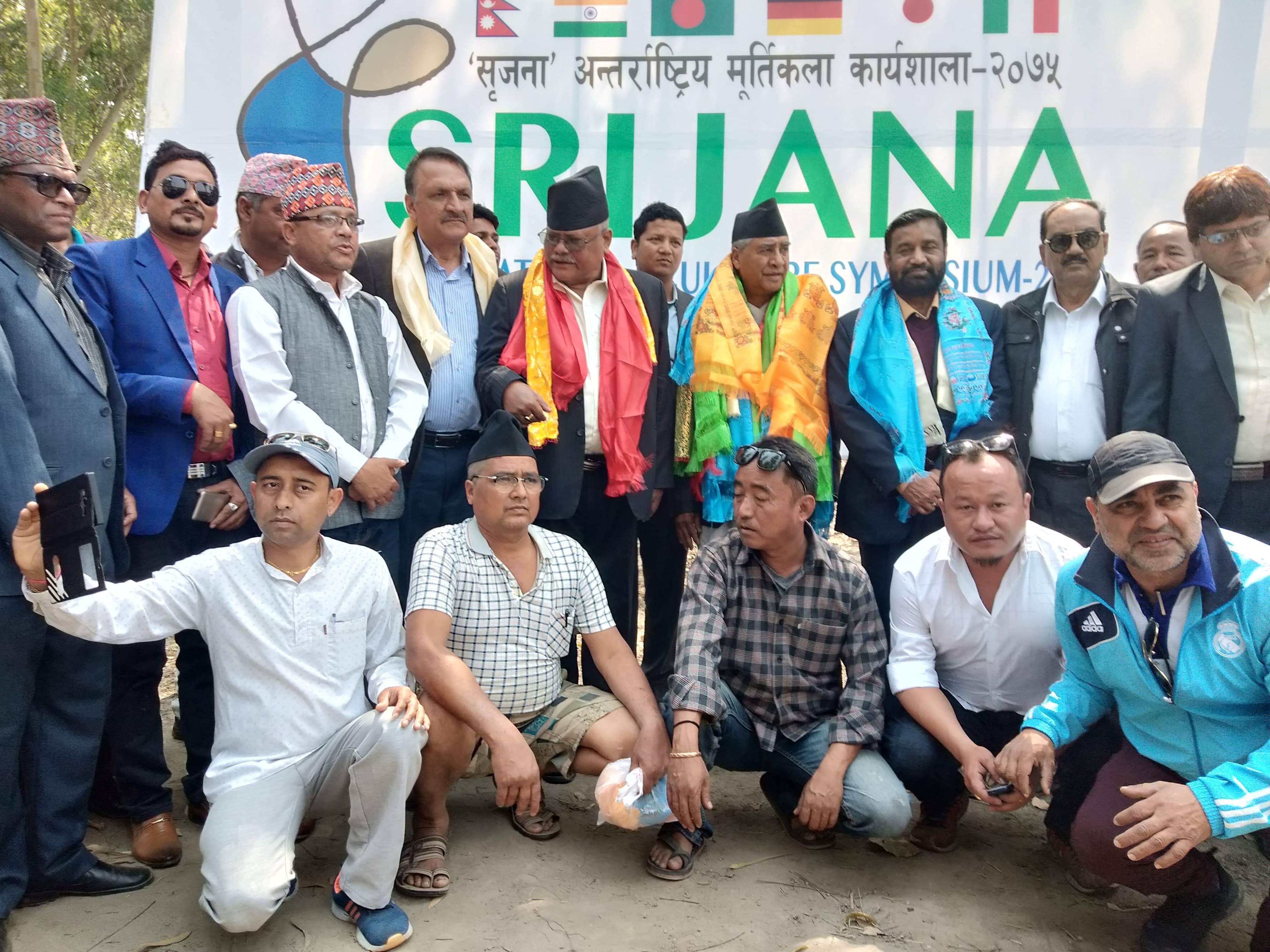 भाउन्नेस्थित सृजना पार्कमा नेताहरूको लर्को, आए देउवासहित आधा दर्जन कांग्रेसी नेता पनि