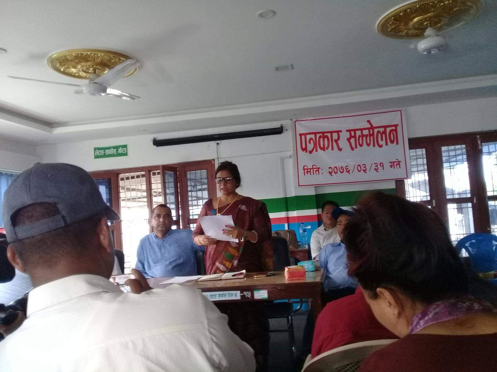 नेकपाका जनप्रतिनिधिद्वारा लेटाङको नगरसभा वहिस्कार, कांग्रेसीहरुको रजाइँ