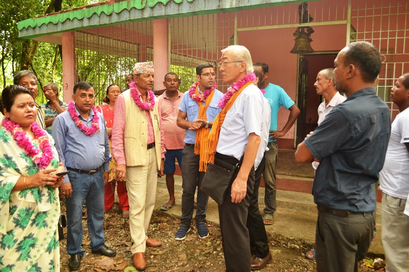 बेतना, रमिते, धनपाल लगायत बेलबारीका पर्यटकीय क्षेत्र घुम्दै जापानीहरु