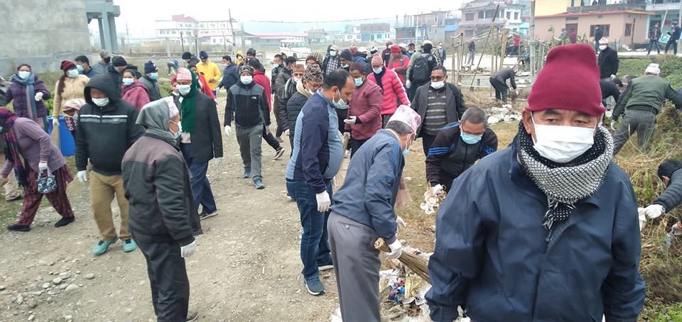 नेकपा बेलबारीले शुरु गर्यो सरसफाई अभियान, महिनामा एकपटक सार्वजनिक स्थल सफाइ गरिने