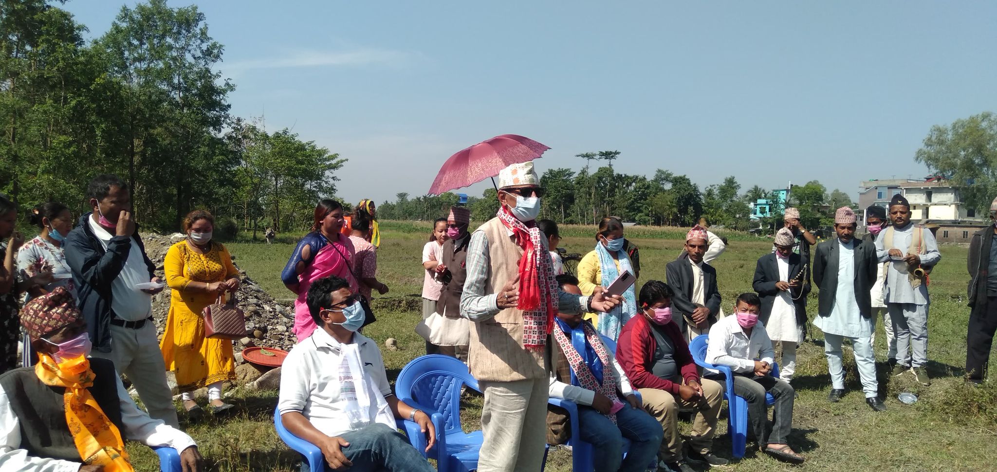 बेलबारीका ७ वटा वडा कार्यालय भवन बन्दै, वडा ४ को भवन शिलन्यास