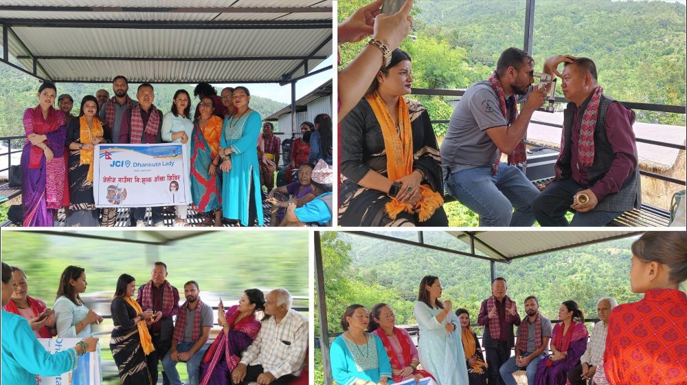 लेडि जेसिजको धनकुटामा निशुल्क आँखा शिविर, ५६ जनाको जाँच तथा उपचार ्