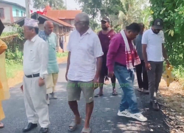 बनिनसक्दै भत्किन थाल्यो कालोपत्रे, बेलबारी नगरपालिकाले बजेट रोकिदिने