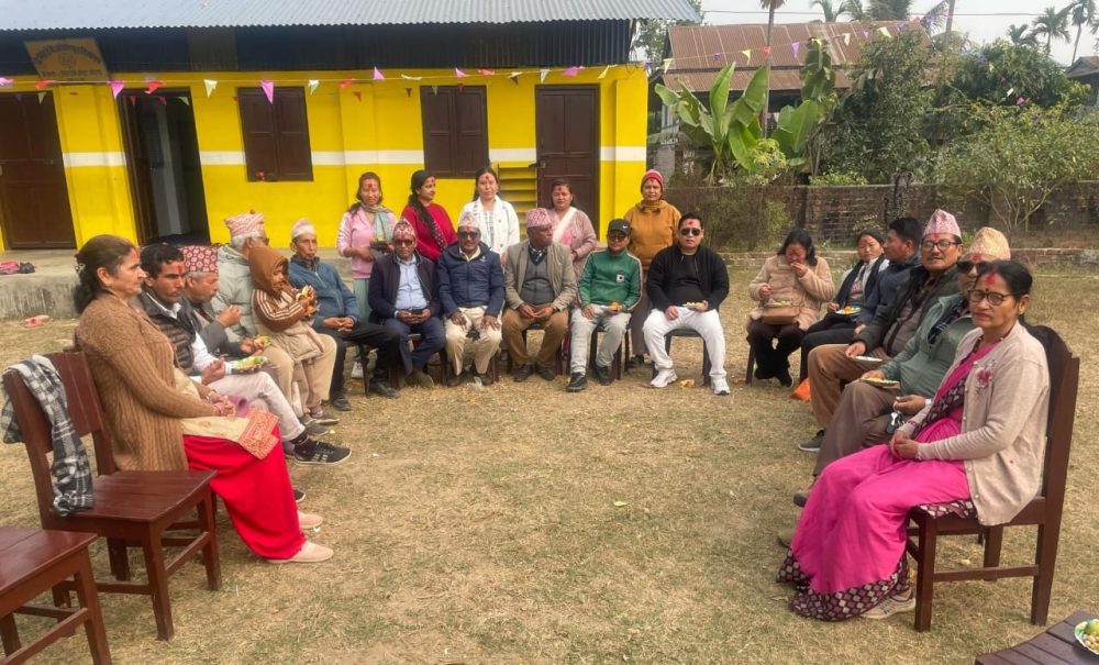 इन्द्रहाङले १५ लाख खर्चेर बनाइदिने भए स्कुल भवन, वडाध्यक्षले गरे शिलान्यास