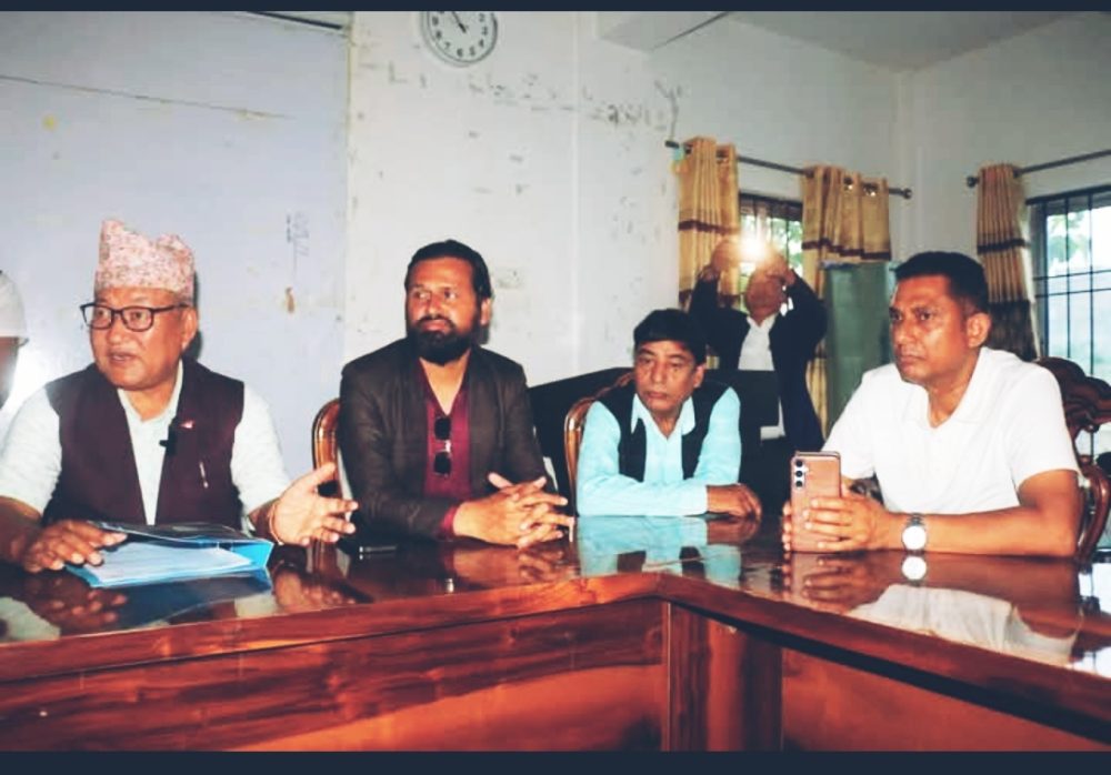 शिविरडाँडामा बन्नेभो पथरीशनिश्चरे नगरपालिकाको प्रशासनिक भवन